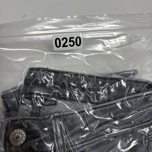 American Eagle Womens Jeans 2 Gray Super Hi Rise Jegging Ripped Holes Distressed - Picture 13 of 13